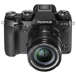 Fujifilm X-T2 Compact System Camera with XF 18-55mm IS Lens, 4K Ultra HD, 24.3MP, Wi-Fi, OLED EVF, 3” Tiltable LCD Screen